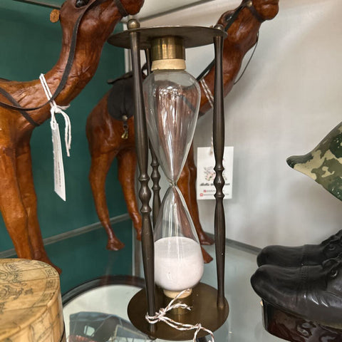 Vint Brass Nautical Hourglass 10"