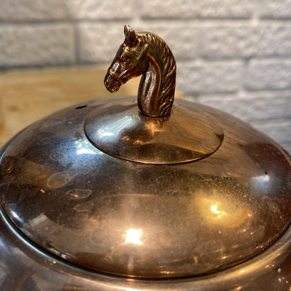 Vintage Equestrian Tea Kettle