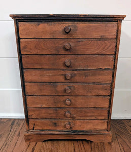 Antique 8 Drawer Apothecary Chest 11x17
