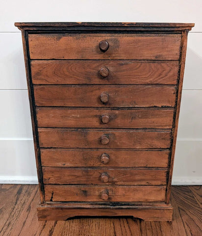 Antique 8 Drawer Apothecary Chest 11x17