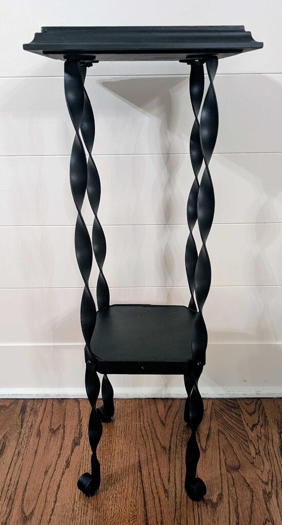 Vintage Iron/Wood Plant Stand 12x30