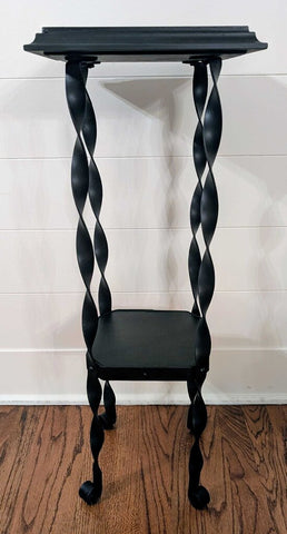 Vintage Iron/Wood Plant Stand 12x30