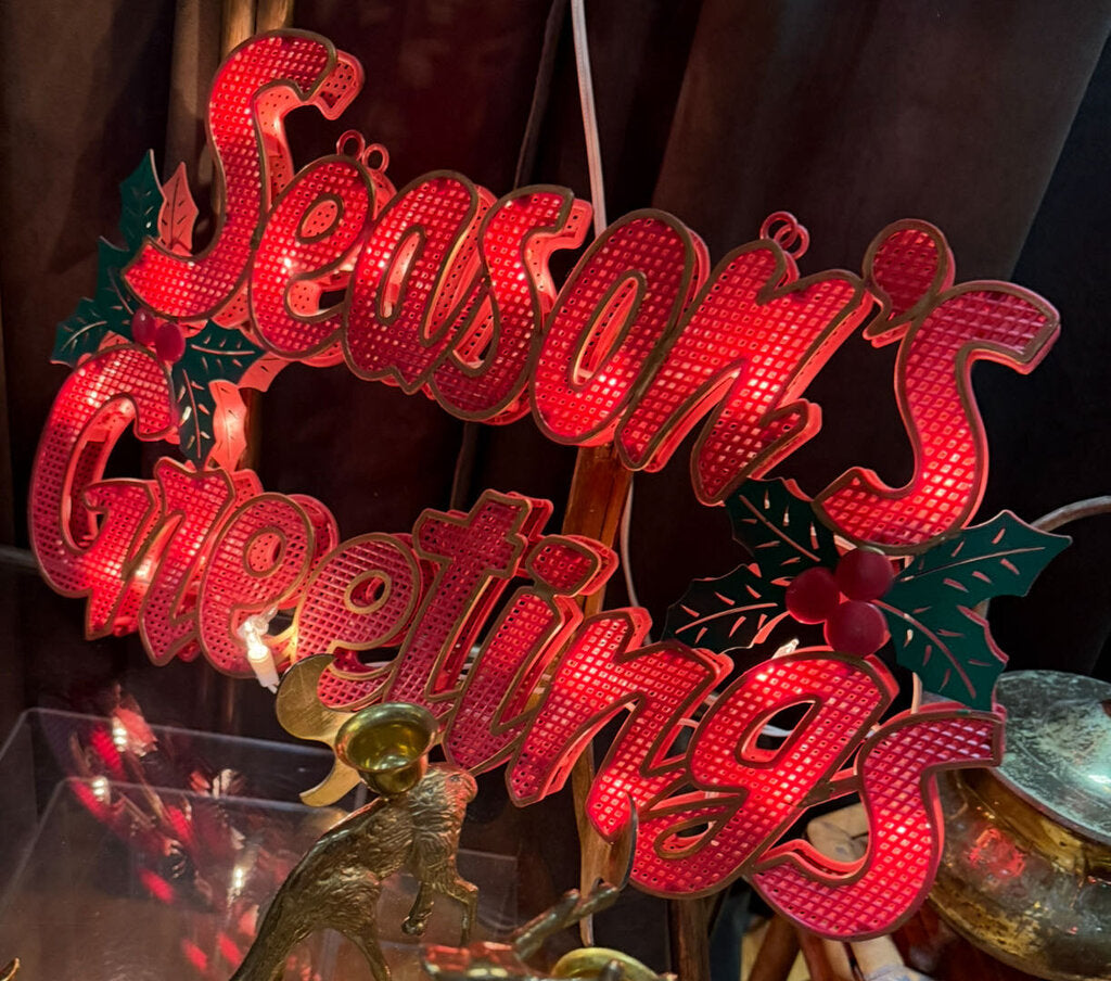Seasons Greetings Light Up Sign H2041