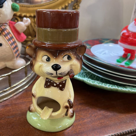 Nanco Japan 50's cat anthropomorphic ashtray, as found