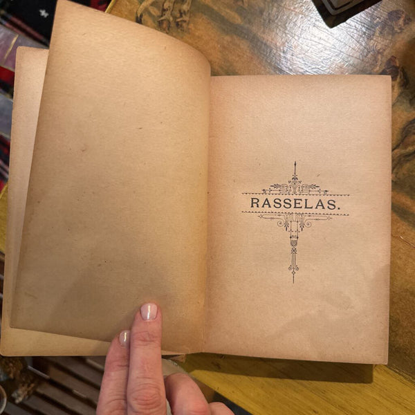 BEAUTIFUL ANTIQUE BOOK: RASSELAS by SAMUEL JOHNSON