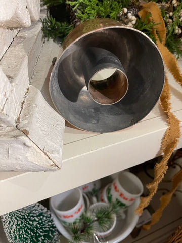 Antique 19 century copper mold as is