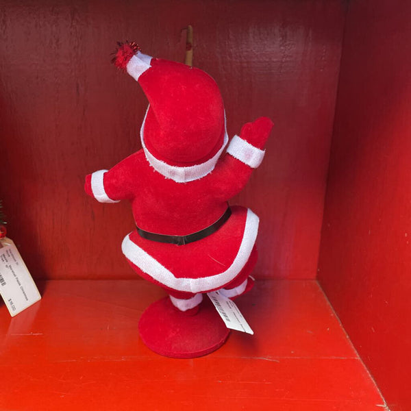 Moxie - Flocked Santa - 9"