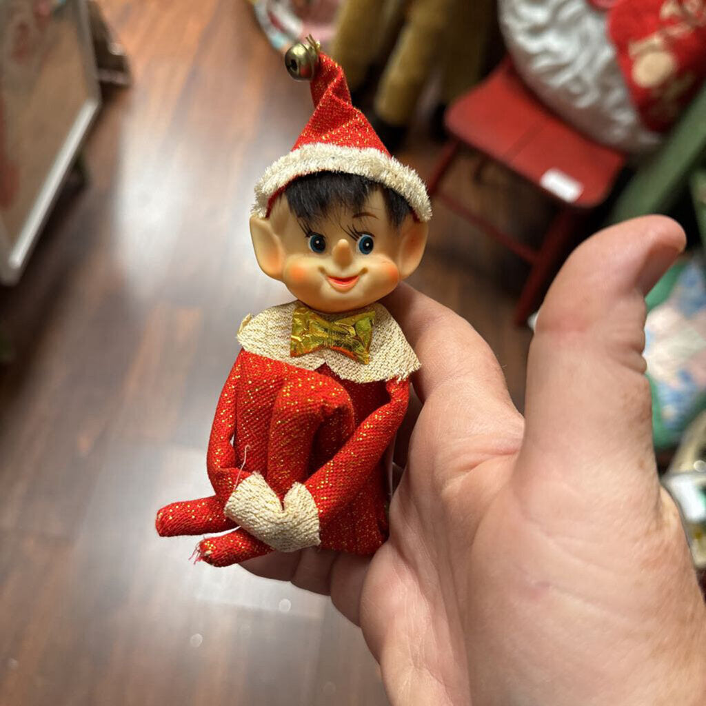 Red glitter pixie elf