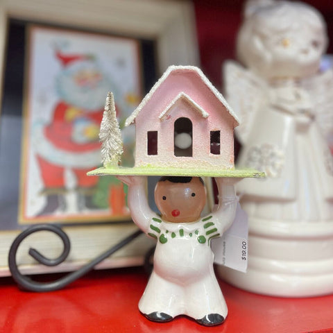 Moxie - Boy Holding Putz House - 5.5"