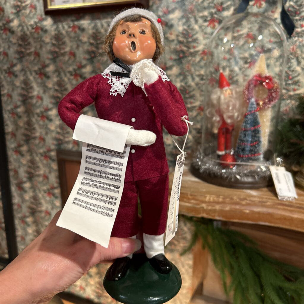 Bryers Choice Caroler Boy with Music 10"