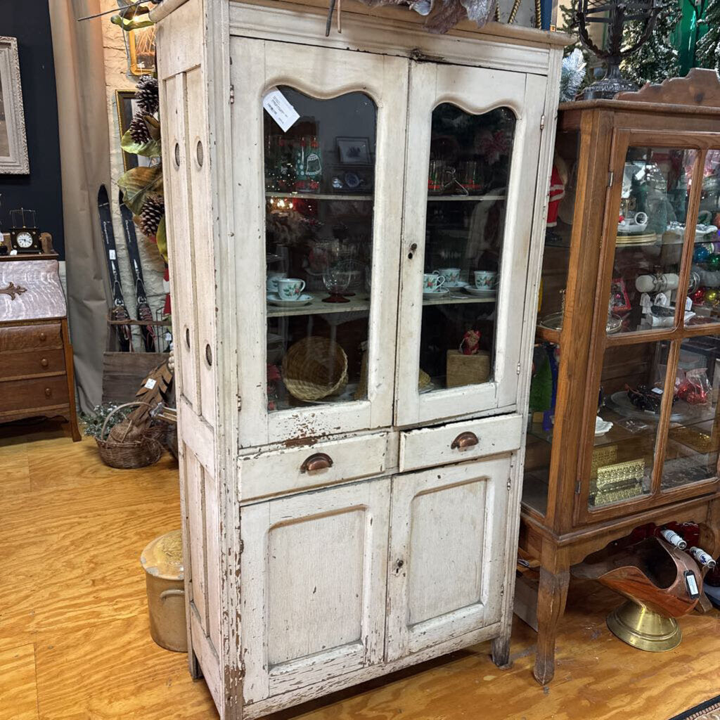 Antique Pie Safe Cabinet ~ 36.5" w x 73.25" t x 16.25" d