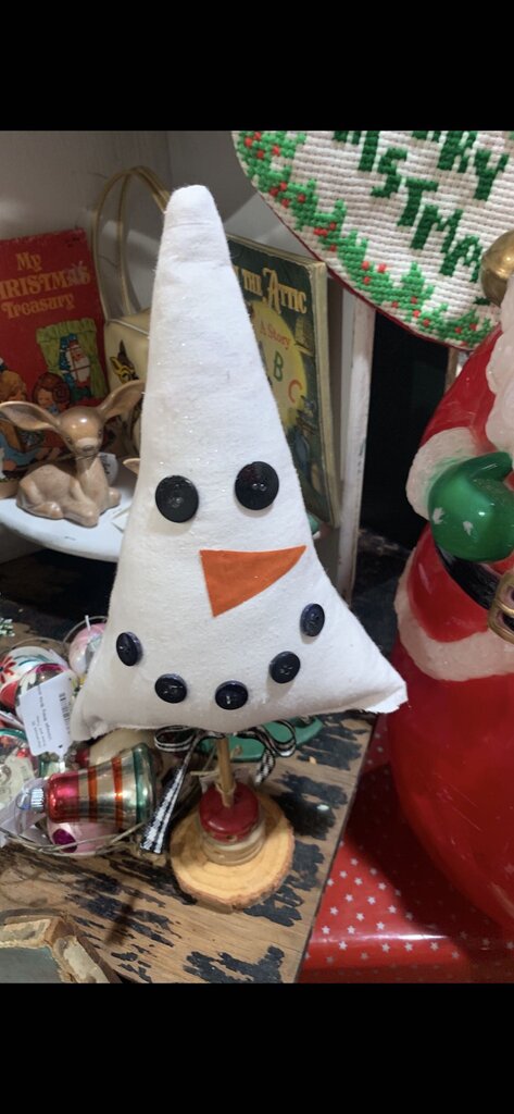 Handmade snowman tree