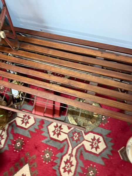 MCM Slat Bench with Drawer W1924 Pick Up Only