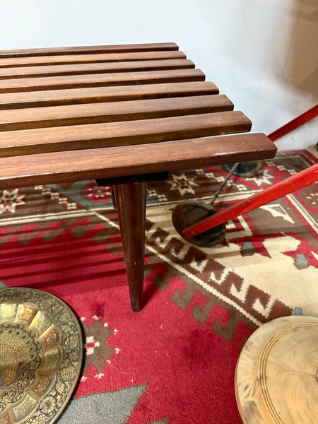 MCM Slat Bench with Drawer W1924 Pick Up Only