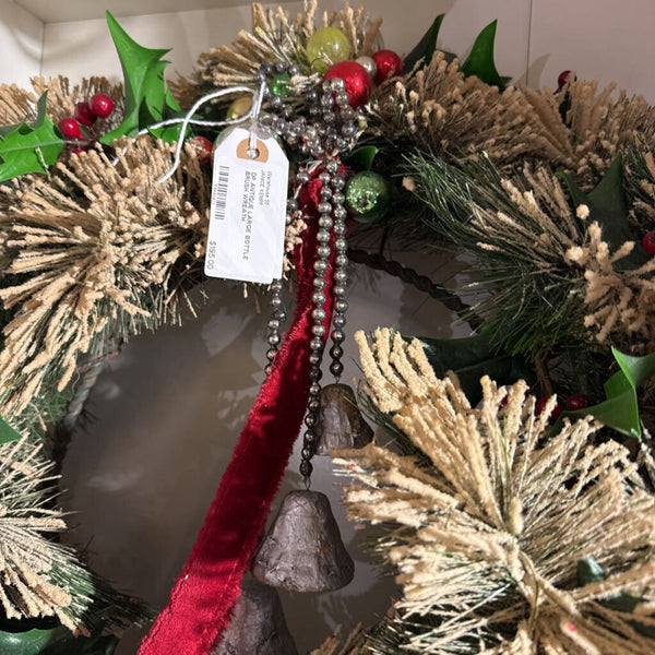 DP ANTIQUE LARGE BOTTLE BRUSH WREATH