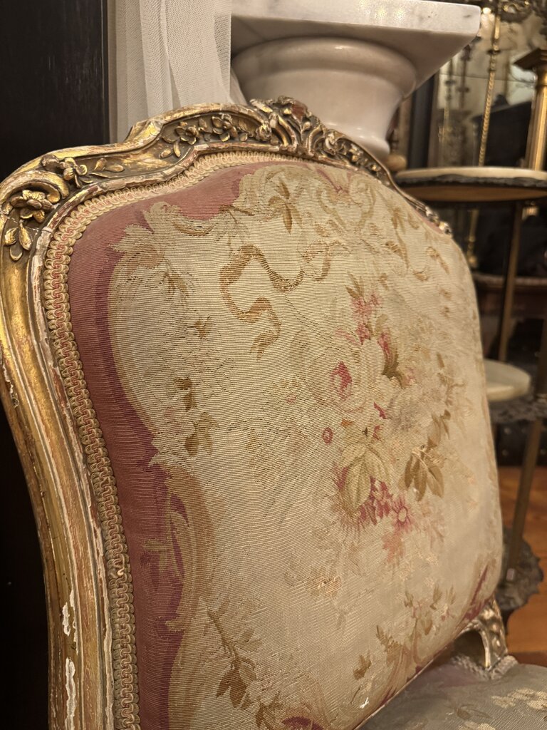 0666 Louis XVI dining tapestry decorative chair