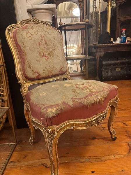 0666 Louis XVI dining tapestry decorative chair