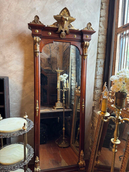 0669 Antique Empire Style Pier Mirror