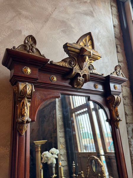 0669 Antique Empire Style Pier Mirror