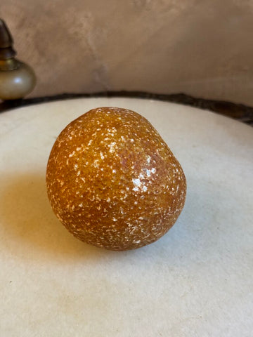 0155 Antique Stone Hand Painted Orange