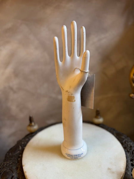 0155 Antique Stone Hand Painted Orange