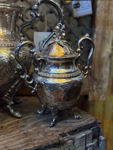 0210 Silverplate 3-Piece Tea Set