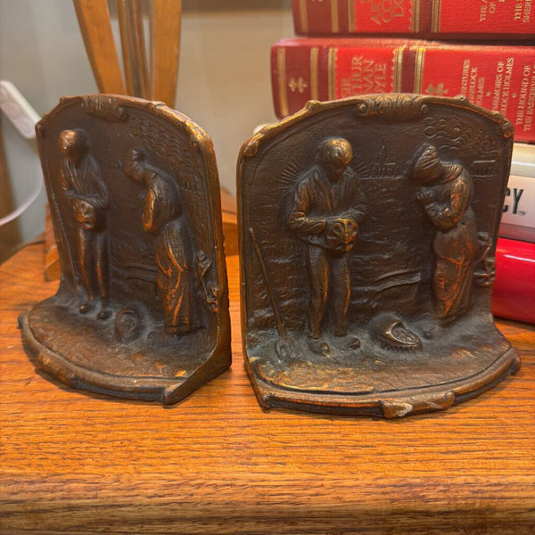Vintage Copper bookends, pair