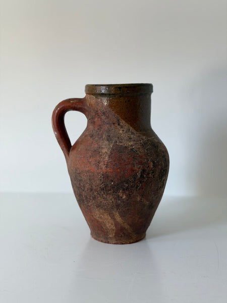 0371 Vintage Terracotta Pottery Jug