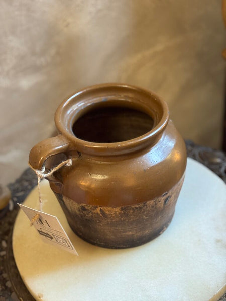 0290 Brown Pottery Jug