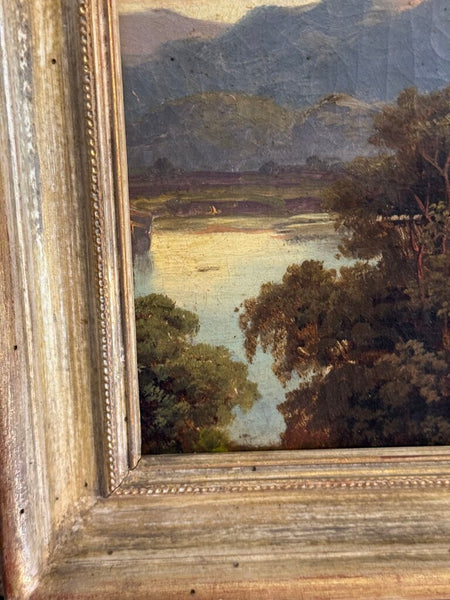 0427 Cotton Candy Mountainscape Painting