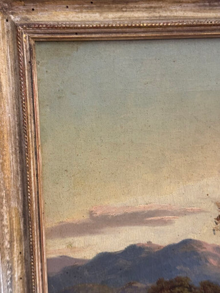 0427 Cotton Candy Mountainscape Painting