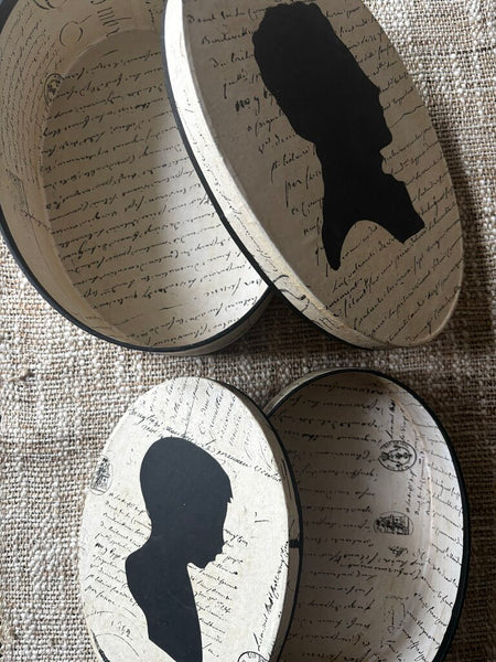 Set of 2 Silhouette Decorative Boxes