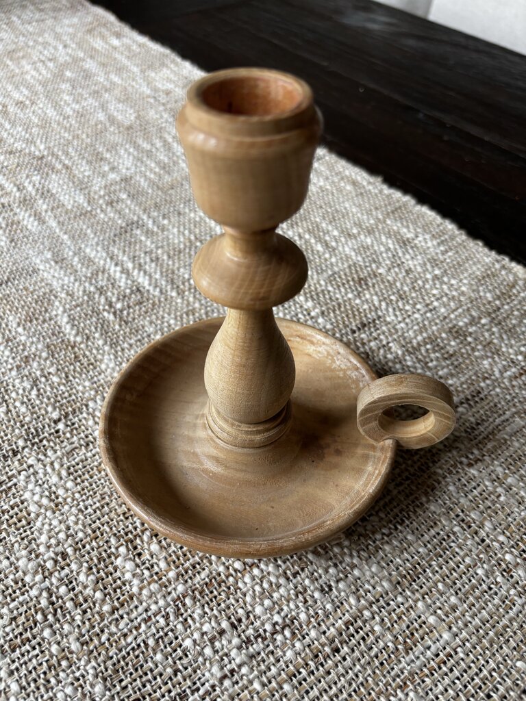 Vintage Wood CandleHolder