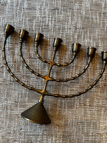 Vintage Brass Menorah