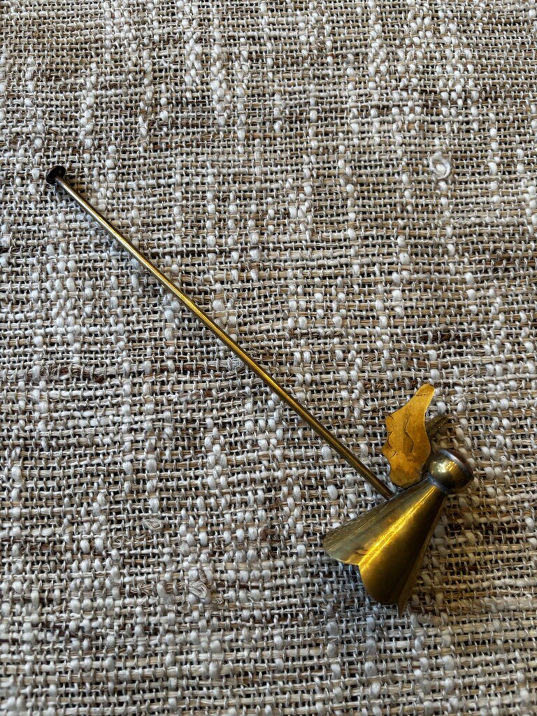 Vintage Brass and Copper Angel Candle Snuffer