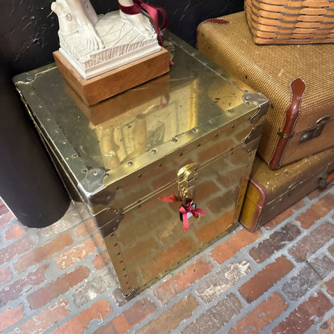 Brass cube chest IN STORE PICK UP ONLY