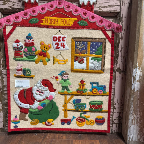 North Pole felt hanger