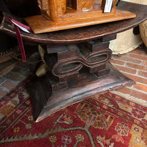 African hand carved neck stool
