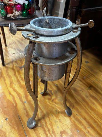 Vintage Metal Christmas Tree Stand Mid Century