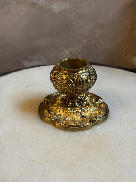 0749 French Brass Candle Holder