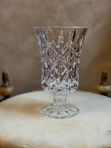 0753 Crystal Pedestal Vase