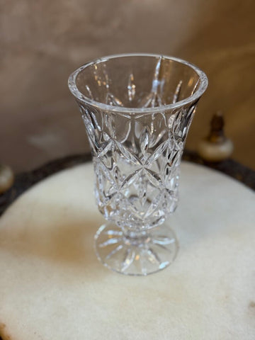 0753 Crystal Pedestal Vase