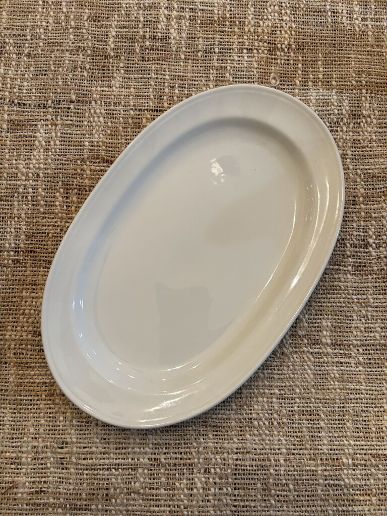 Furstenberg in White Oval Platter, Medium