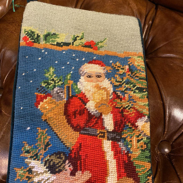 Vintage Needlepoint Pillow