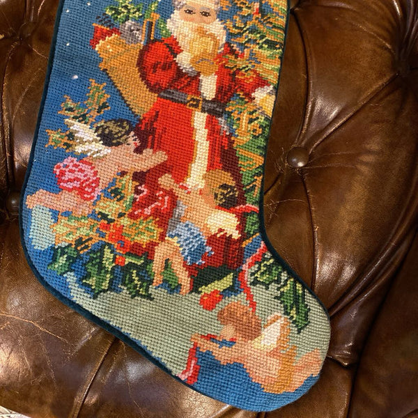 Vintage Needlepoint Pillow