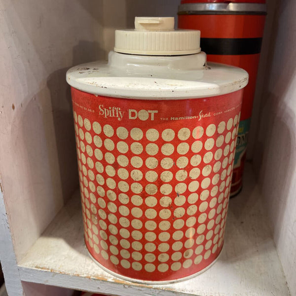 JFV- Vintage red & white polka dot jug
