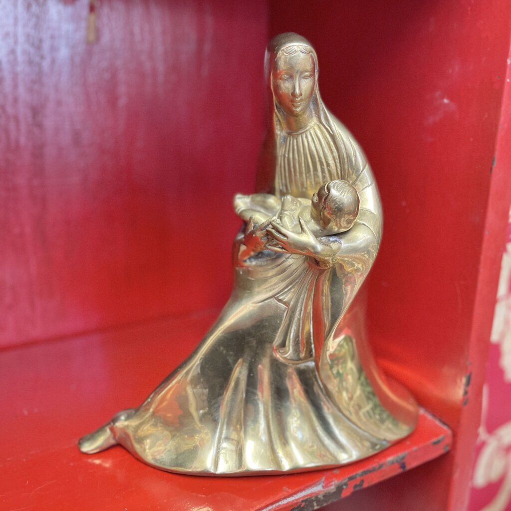 Moxie - Brass Madonna and Child - 8"