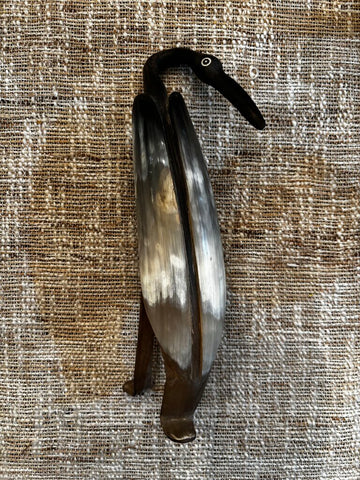 Vintage Carved Horn Bird
