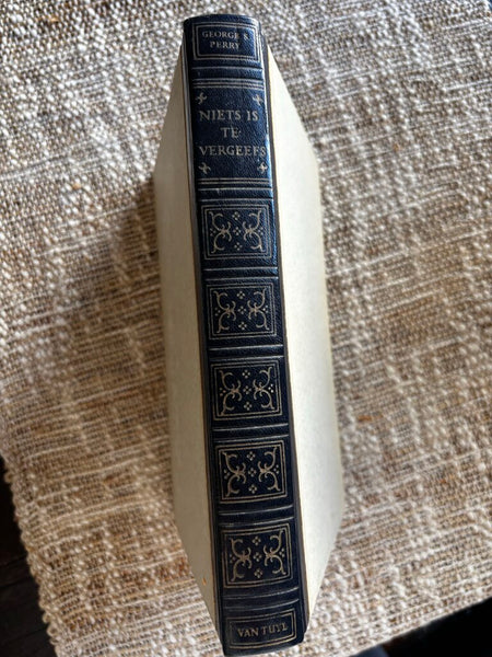 Antique Dutch Book Niets Is Tevergeefs