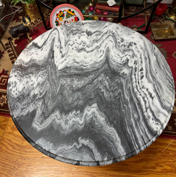 Bistro Table with Stone Top (26" Diameter, 29.5" High) As Found, IN STORE PICKUP ONLY